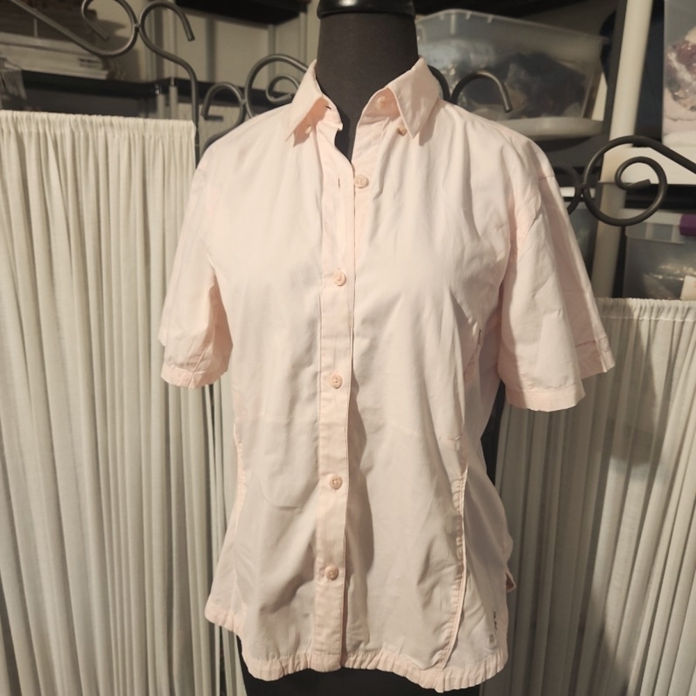 Columbia PFG PINK BUTTON DOWN SHIRT Small
